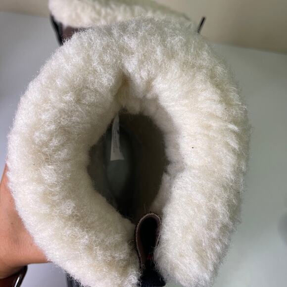 Sorel Caribou Waterproof Lined Winter Boots Men's Size 9 Brown Leather Rubber - Picture 11 of 13